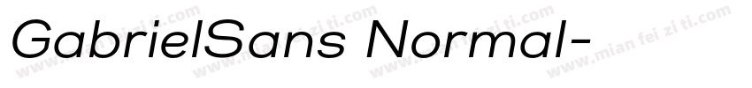 GabrielSans Normal字体转换